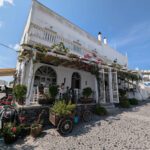 traditional coffeehouse kafeneio in Santorini